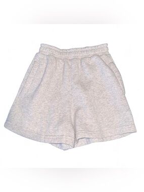 PrettyLittleThing Light Heather Gray High-Waist Athletic Shorts